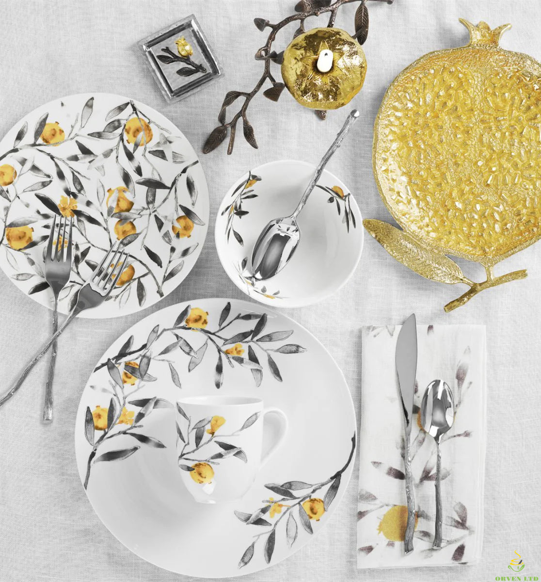 Lloyd Pomegranate Tableware (4-piece set)