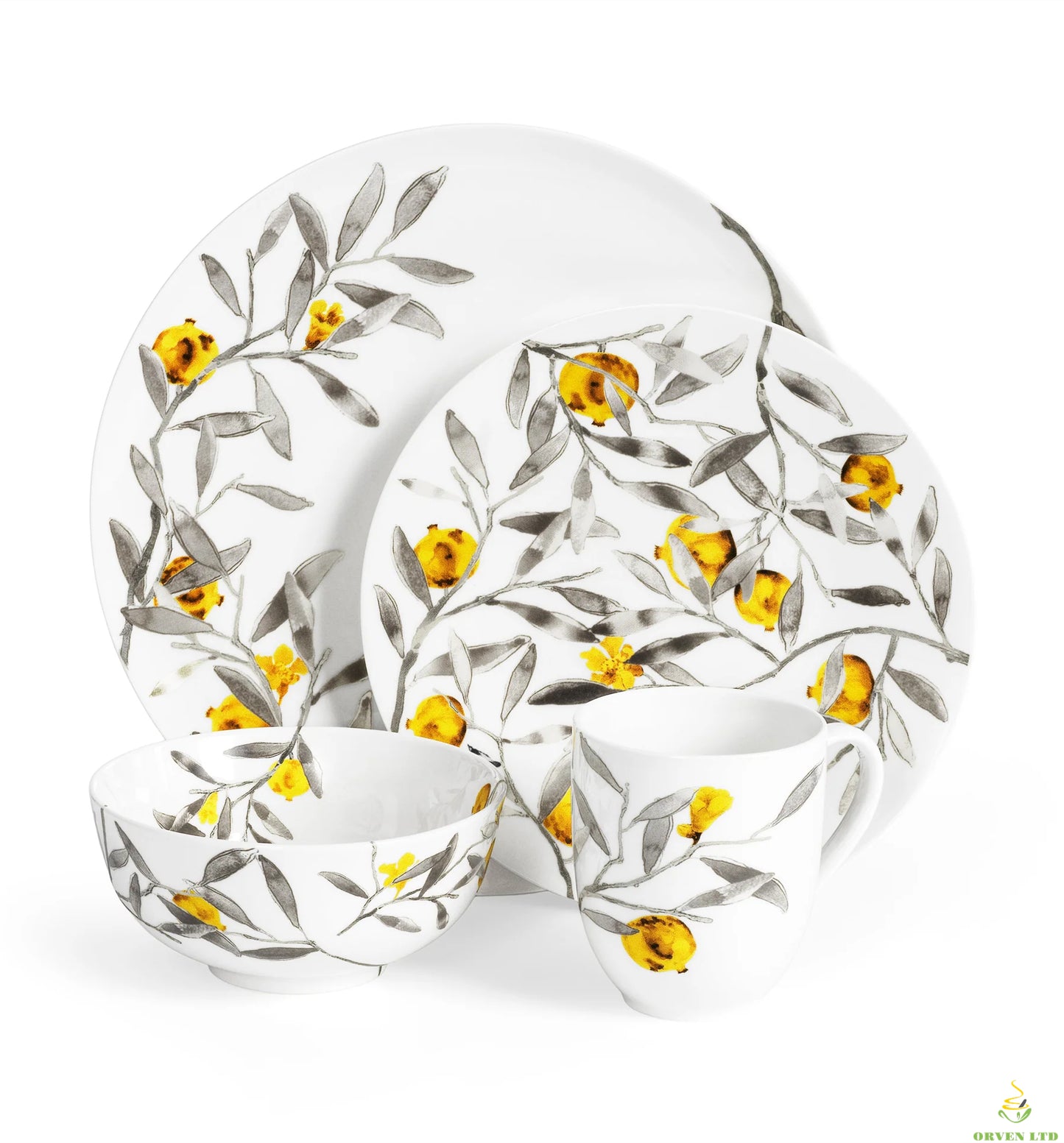 Lloyd Pomegranate Tableware (4-piece set)