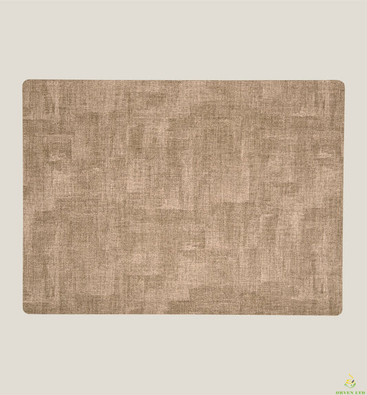 Tan Faux Leather Placemat