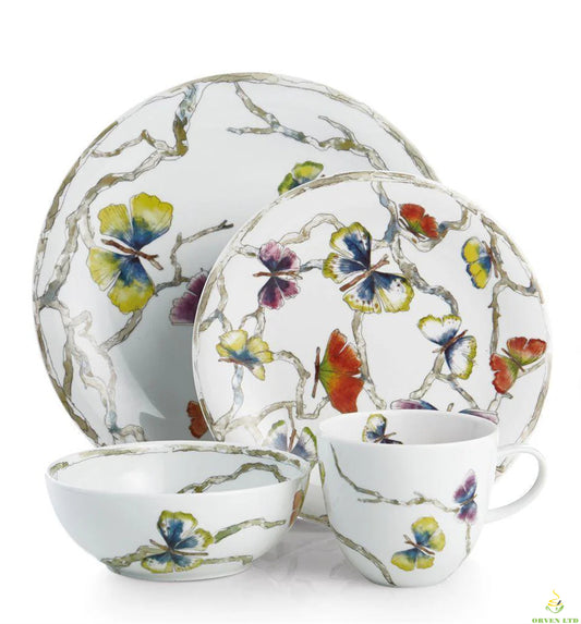Kalu Butterfly Ginkgo Tableware (4-piece set)