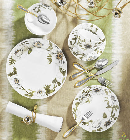 Villars Silver Lotus Tableware (5-piece set)